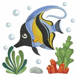 Tropical Fish Scene 04(Sm) machine embroidery designs