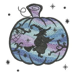 Halloween Scene Silhouettes 03 machine embroidery designs
