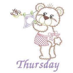 Days of the Week Vintage Sweeties 04(Lg) machine embroidery designs