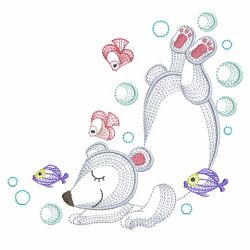 Cute Polar Bear(Md) machine embroidery designs