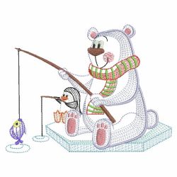 Cute Polar Bear 02(Md) machine embroidery designs