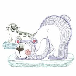 Cute Polar Bear 08(Lg) machine embroidery designs