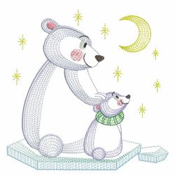 Cute Polar Bear 09(Md) machine embroidery designs