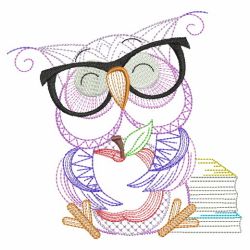 Back to School Owls 02(Lg) machine embroidery designs