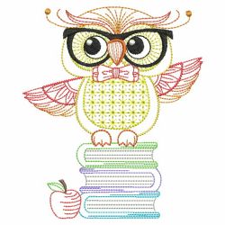 Back to School Owls 03(Lg) machine embroidery designs