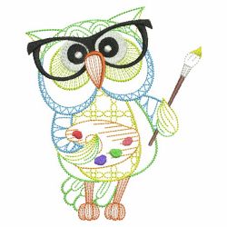 Back to School Owls 06(Sm) machine embroidery designs