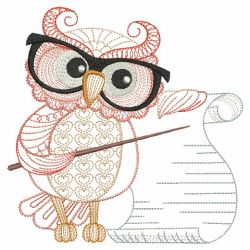Back to School Owls 07(Lg) machine embroidery designs