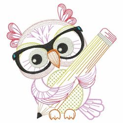 Back to School Owls 09(Sm) machine embroidery designs