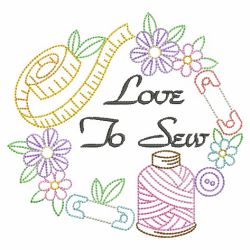 Sewing Fun Wreath 04(Lg) machine embroidery designs