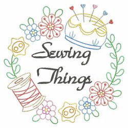 Sewing Fun Wreath 06(Lg) machine embroidery designs