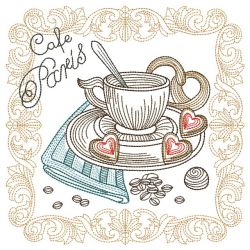 Vintage Cafe Time Blocks 10(Sm) machine embroidery designs