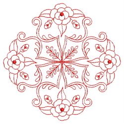 Redwork Rose Quilts 02(Md) machine embroidery designs