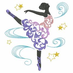 Swirly Ballet Silhouettes 06(Sm) machine embroidery designs
