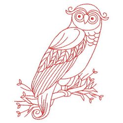 Redwork Wise Owls 06(Sm)