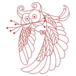 Redwork Wise Owls 07(Sm)