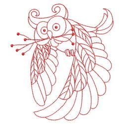 Redwork Wise Owls 07(Lg)