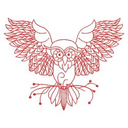 Redwork Wise Owls 09(Sm) machine embroidery designs