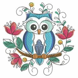 Adorable Baby Owls 02(Md) machine embroidery designs
