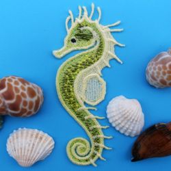 FSL Realistic Seahorses 01 machine embroidery designs