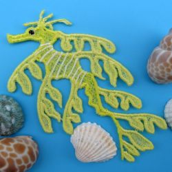 FSL Realistic Seahorses 03 machine embroidery designs