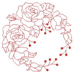Redwork Pretty Roses 07(Lg)