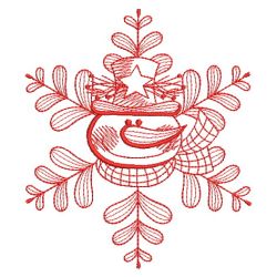 Redwork Winter Snowmen 10(Lg)