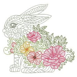 Blossoming Animals 04(Lg) machine embroidery designs