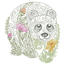 Blossoming Animals 06(Md) machine embroidery designs