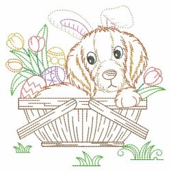 Vintage 12 Months of Dogs 04(Lg) machine embroidery designs