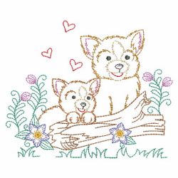 Vintage 12 Months of Dogs 05(Md) machine embroidery designs