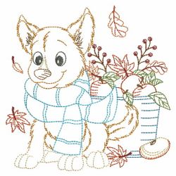 Vintage 12 Months of Dogs 11(Sm) machine embroidery designs