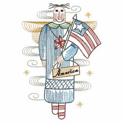Independence Day Angels 01(Sm) machine embroidery designs