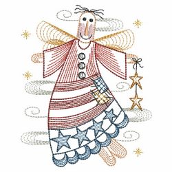 Independence Day Angels 04(Md) machine embroidery designs
