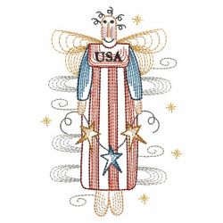 Independence Day Angels 09(Lg) machine embroidery designs
