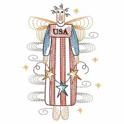 Independence Day Angels 09(Lg) machine embroidery designs