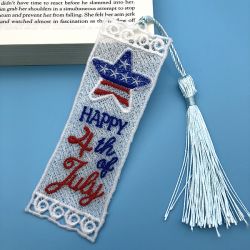 FSL 4th of July Bookmarks 03 machine embroidery designs