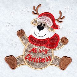 Applique Christmas Friends(Md) machine embroidery designs