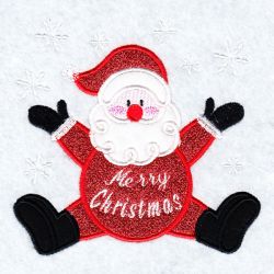 Applique Christmas Friends 04(Md) machine embroidery designs
