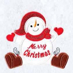 Applique Christmas Friends 06(Md) machine embroidery designs