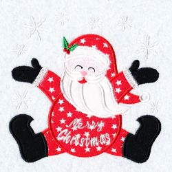 Applique Christmas Friends 07(Md) machine embroidery designs