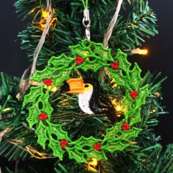 FSL Christmas Bird Ornaments 02 machine embroidery designs
