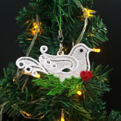 FSL Christmas Bird Ornaments 07 machine embroidery designs