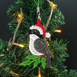 FSL Christmas Bird Ornaments 08 machine embroidery designs