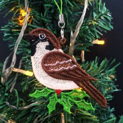 FSL Christmas Bird Ornaments 15 machine embroidery designs