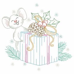 Christmas Little Mouse 03(Md) machine embroidery designs