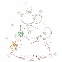 Christmas Little Mouse 07(Lg) machine embroidery designs