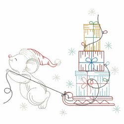 Christmas Little Mouse 09(Md) machine embroidery designs