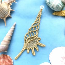 FSL Golden Seashells 10 machine embroidery designs