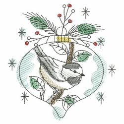 Christmas Birds Ornament(Md) machine embroidery designs