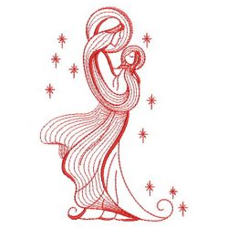 Redwork Birth of Jesus(Lg) machine embroidery designs